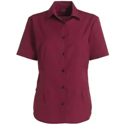 Damen Bluse kurzarm "1567" - S - bordeaux