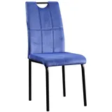 Hti-Living Esszimmerstuhl Denton Velvet Blau