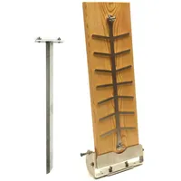 Kirschner Metallbau XXL Profi Flammlachsbrett ~ RASTVERSTELLUNG ~ Feuerschale Kugelgrill Flammlachs Flammlachsbretter (Set D Flammlachsbrett m. Erdspieß)