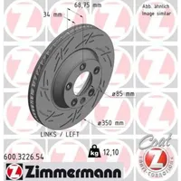 ZIMMERMANN Bremsscheibe Vorderachse links 600.3226.54
