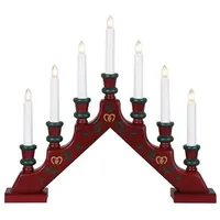 Star Trading Fensterleuchter Sara Tradition 7-flammig 38 x 44 cm