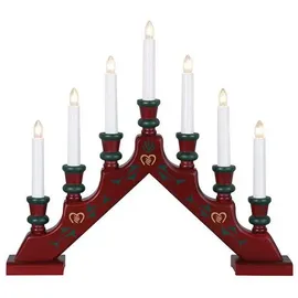 Star Trading Fensterleuchter Sara Tradition 7-flammig 38 x 44 cm