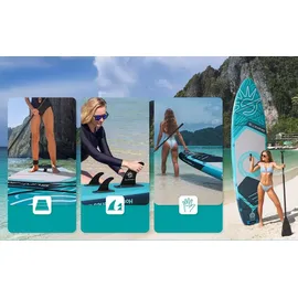 Coil SUP Board Set 335 x 86 x 15 cm Blau