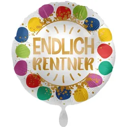 Endlich Rentner Folienballon 45cm