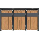 Westmann Mülltonnenbox Varius 3 198 x 116 cm grau
