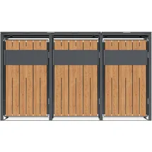 Westmann Mülltonnenbox Varius 3 198 x 116 cm grau