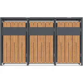 Westmann Mülltonnenbox Varius 3 198 x 116 cm grau