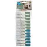 flink & sauber Wäscheklammern Soft Grip bunt, 24 St.