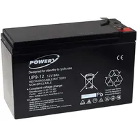 Powery Blei-Gel-Akku für USV APC Back-UPS ES550 9Ah 12V