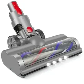 blyno Bürste Kompatibel für Dyson V7, V8, V10, V11, V15 Staubsauger Elektrobürste mit Direktantrieb mit 4 Frontlichten Hartboden und KurzflorigeTepp