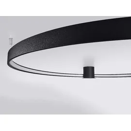 Sollux Lighting Deckenlampe 1 rund schwarz Stahl