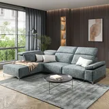 Vicco Sofa L Form James, Grau, 301 x 218 cm Linke Ecke, Vitalispa
