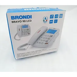 Brondi Bravo 90 LCD Telefon Schwarz kabelloses Home Phone Verbinden Wireless Phones2 - Schwarz