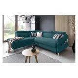 miuform Ecksofa mit Schlaffunktion Sweet Harmony ¦ türkis/petrol ¦ Maße (cm): B: 253 H: 95