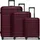 Redolz Essentials 11 Koffer-Set 3-tlg. rot/burgundy