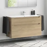 evineo ineo5 Unterschrank B: 121 cm, 2 Auszüge, mit Griffmulde, für Duravit ME by Starck Waschtisch,, BE0368OA,