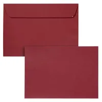 Artoz Briefumschläge Mosaic DIN C5 ohne Fenster weinrot haftklebend