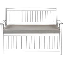 Beliani Bankauflage 108 x 45 x 5 cm grau 1 St.
