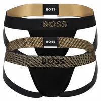 Boss Herren Jockstrap, 2er Pack Jock Strap 2P Gift mit elastischem Bund, schwarz