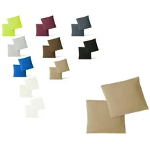 EXKLUSIV HEIMTEXTIL Jersey Kissenbezug 2er Set 80 x 80 cm sand