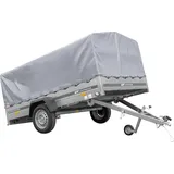 Einachsanhänger 264x150 UNITRAILER GARDEN 265 KIPP mit H-800 Rahmen und grauer Plane