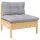 vidaXL Garten-Lounge-Set 14-tlg. grau Kiefer