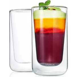 BLOMUS NERO Thermo-Latte Macchiato Glas 0,32 l 2 St.