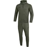 Jako Premium Basics Jogginganzug mit Kapuze khaki meliert M