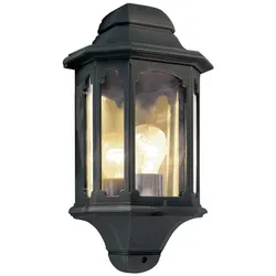 Chapel Outdoor bündige Wandleuchte groß Aluminium schwarz IP44