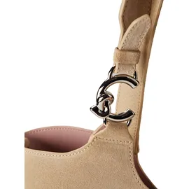 Coccinelle C-Easy Schultertasche Leder Beige/Rosa