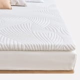 Sweetnight topper 180x200cm, Viscoelastische Matratzenauflage Gelschaum matratzentopper 180x200, 5cm Höhe Gel Memory Foam Topper,Matratzen Topper mit Abnehmbarem und Waschbarem Bezug,Weiß,H2