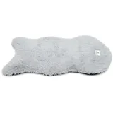 pfoten&nasen® Wasserdichtes Hundebett Orthopädisch [Hellgrau, 128x80cm], Hundematte Waschbar, Orthopädisches Hundebett Für Große Hunde, Hundematratze, Hundekissen Waschbar, Hundeteppich.