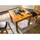 Massivmoebel24 Oxford 80 x 76 x 80 cm honig lackiert/braun