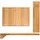 Relaxdays Tranchierbrett Holz 1-tlg. 56 x 38 cm Braun