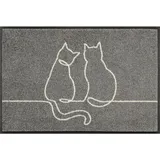 Wash+Dry Lovetails 50 x 75 cm Grau