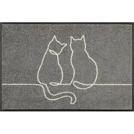 Wash+Dry Lovetails 50 x 75 cm Grau