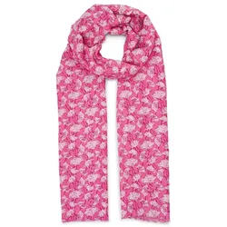 HARPA Schal CLOVER mit Botanik-Print und Metallic-Effekt pink 