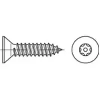 TOOLCRAFT Sicherheitsschrauben 4,8 mm 19 mm 100 Stück