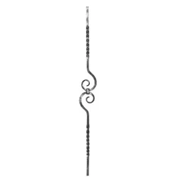 Zierstab / Länge: 900 mm / Material: 12x12 mm / glatt / Stahl (Roh) S235JR