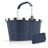 REISENTHEL® Einkaufskorb Carrybag mit Pocketcase, Set aus Carrybag & Pocketcase: Stilvolle Eleganz & Organisation blau