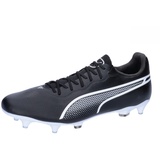 Puma King Pro MxSG Soccer Shoe, Black White, 44 EU