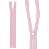 mumbi Reißverschluss teilbar 5mm 60cm Rosa Kunststoff Reißverschlüsse mit Zipper grobe Zähne