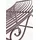 Garden Pleasure Majestic 125 x 46 x 47 cm braun