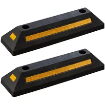 Wiltec Radstopper 56 x 15 x 10 cm Gelb/Schwarz