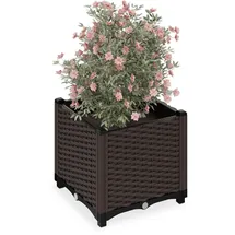 Relaxdays 40 x 40 x 40 cm Braun