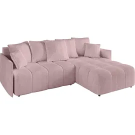 altdecor Ecksofa LONLI-L Cord 2-Sitzer Rosa