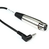 Hosa Mikrofonkabel XLR3F auf 3.5mm, 0,3m