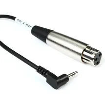 Hosa Mikrofonkabel XLR3F auf 3.5mm, 0,3m