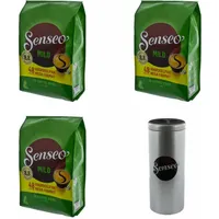 SENSEO KAFFEEPADS Premium Set Mild Roast für Kaffe Padmaschinen 144 PADS Paddose