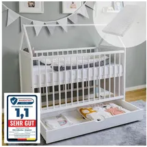 Kids Collective Babybett Beistellbett 60 x 120 cm Weiß